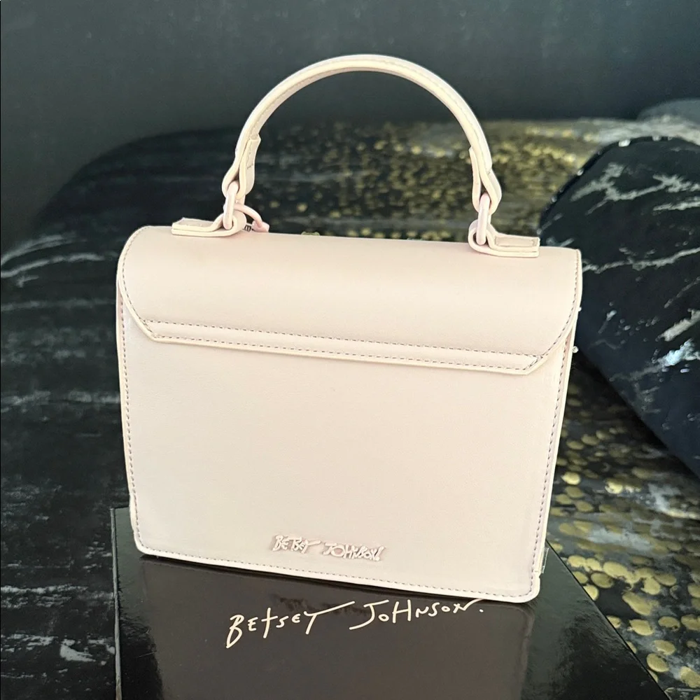 Betsey Johnson Pale Pink Satchel with Multicolor Gummy Bear Accents - Picture 2 of 7